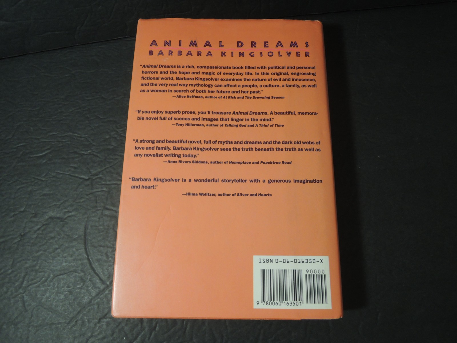 Animal Dreams Signed by Barbara Kingsolver Hardcover Dust Jacket First Edition