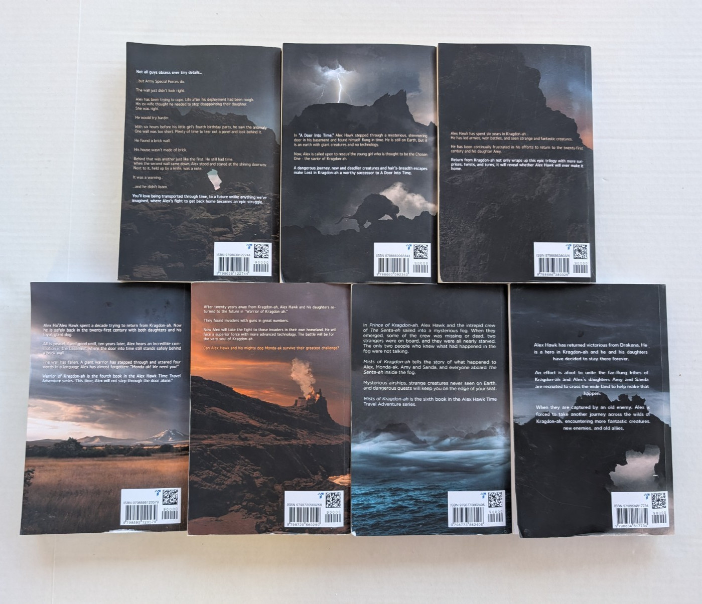 Shawn Inmon Alex Hawk Time Travel Adventure Books 1-7 Paperback