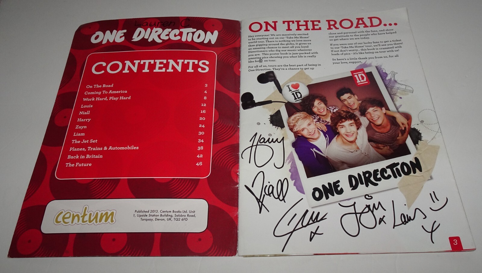 The Official One Direction Special Tour Edition Poster Book LIAM PAYNE R.I.P