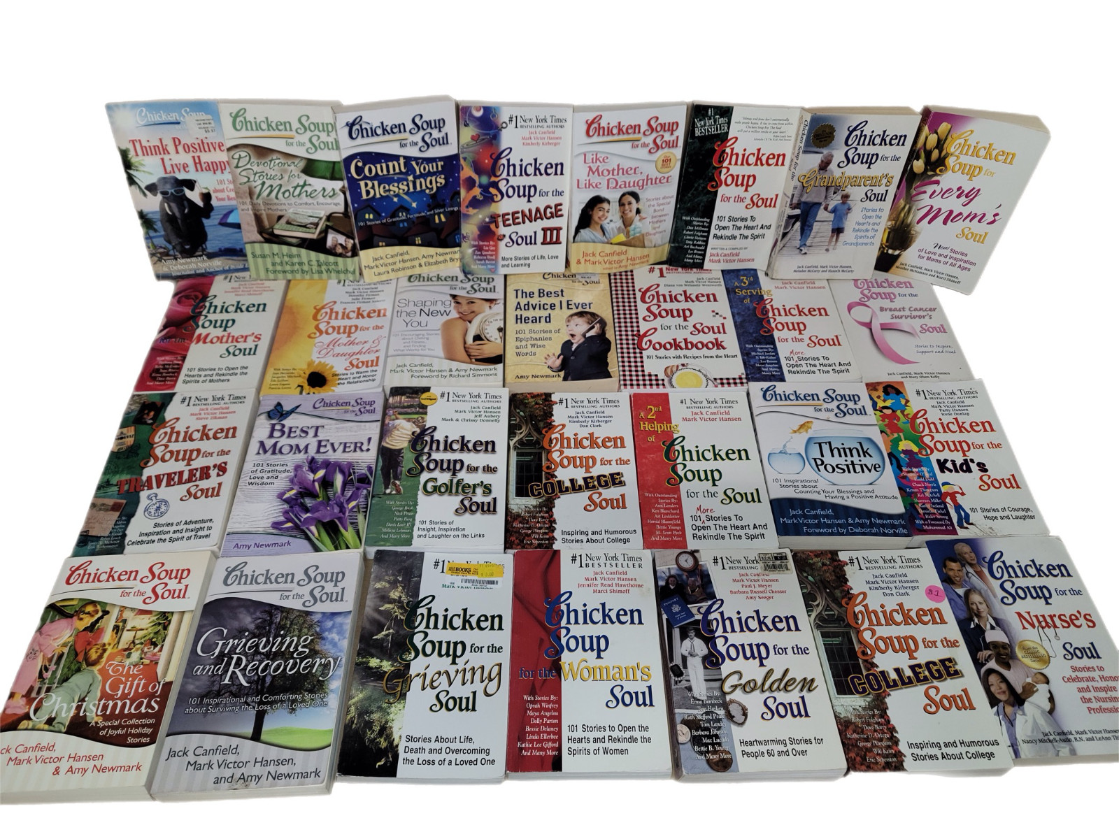 Lot of 8 Chicken Soup For The SOUL Books SELF HELP ESTEEM INSPIRE Random MIX Set