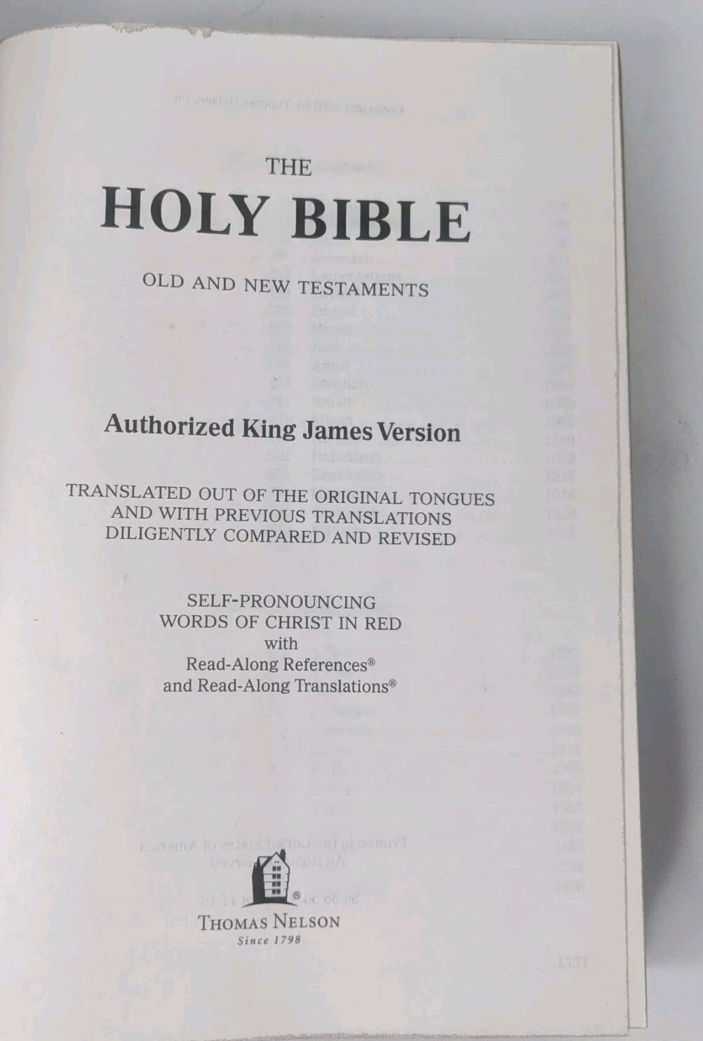 Thomas Nelson KJV Giant Print Reference Bible Burgundy Leather Flex