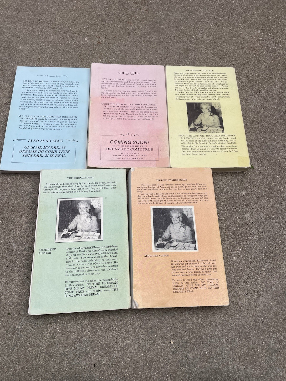Dorothea Jorgensen Ellsworth DREAMS Complete Set of 5 PB Books ALL SIGNED