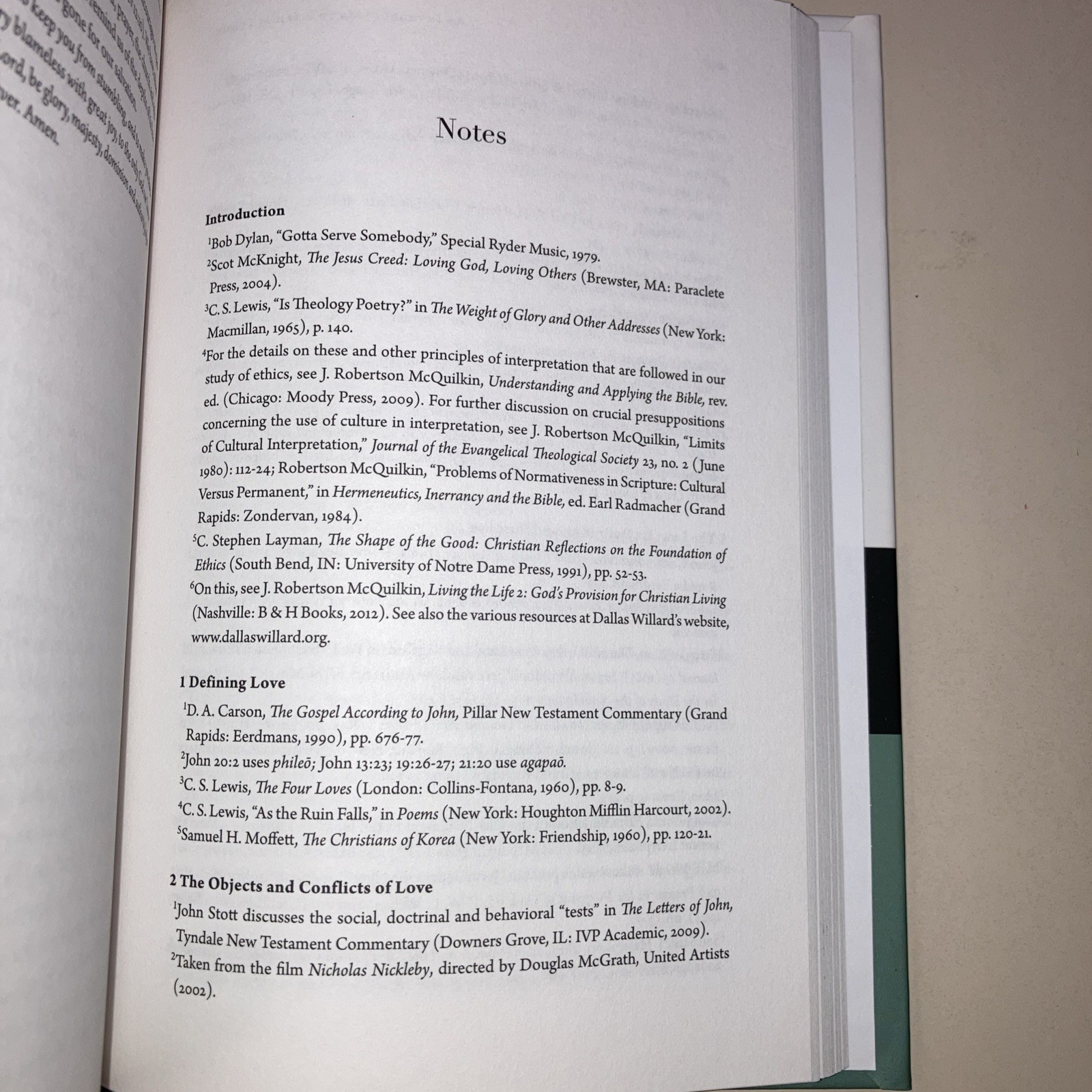 Introduction to Biblical Ethics HC McQuilkin & Copan 1995 InterVarsity Press