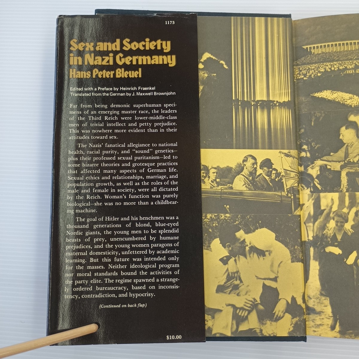 Sex and Society in Nazi Germany Hans Peter Bleuel 1st Ed 1973 Eng Translation