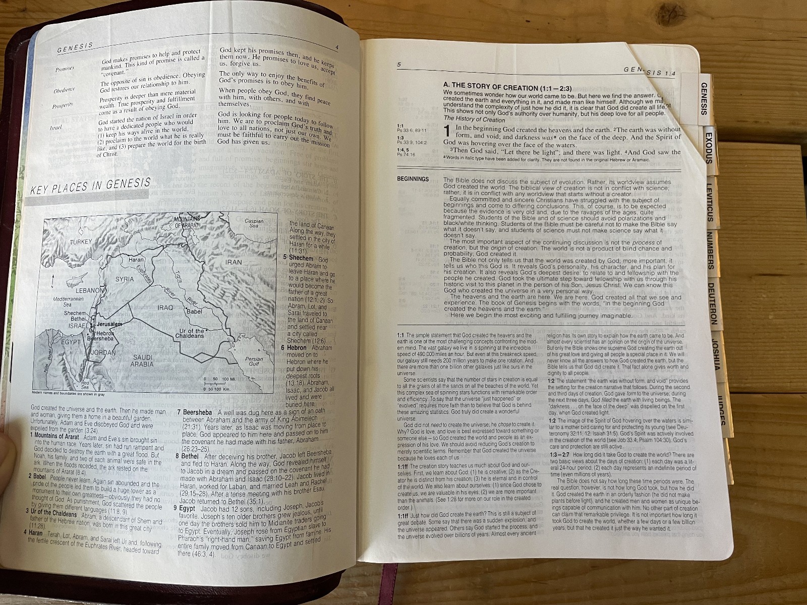 Tyndale KJV Life Application Study Bible Genuine Leather Edge Lined Maroon