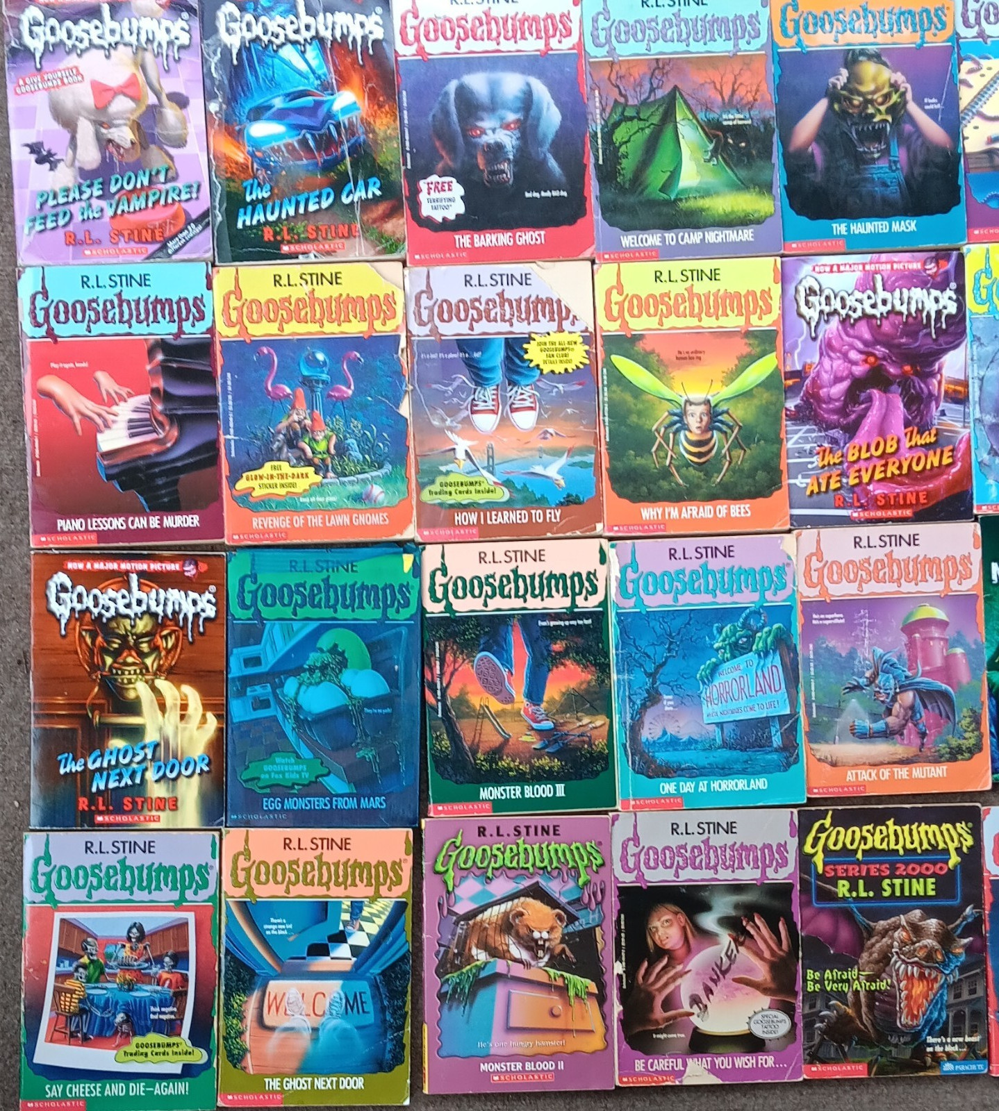 Goosebumps R.L. Stine Paperback Book Lot READ DESCRIPTION 42 BOOKS