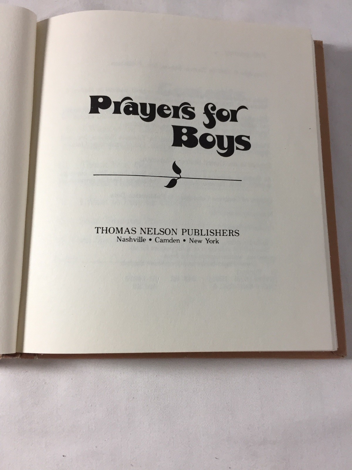 „PRAYERS FOR BOYS“ BOOK – 123 PAGES – 1981 – Pocket Size