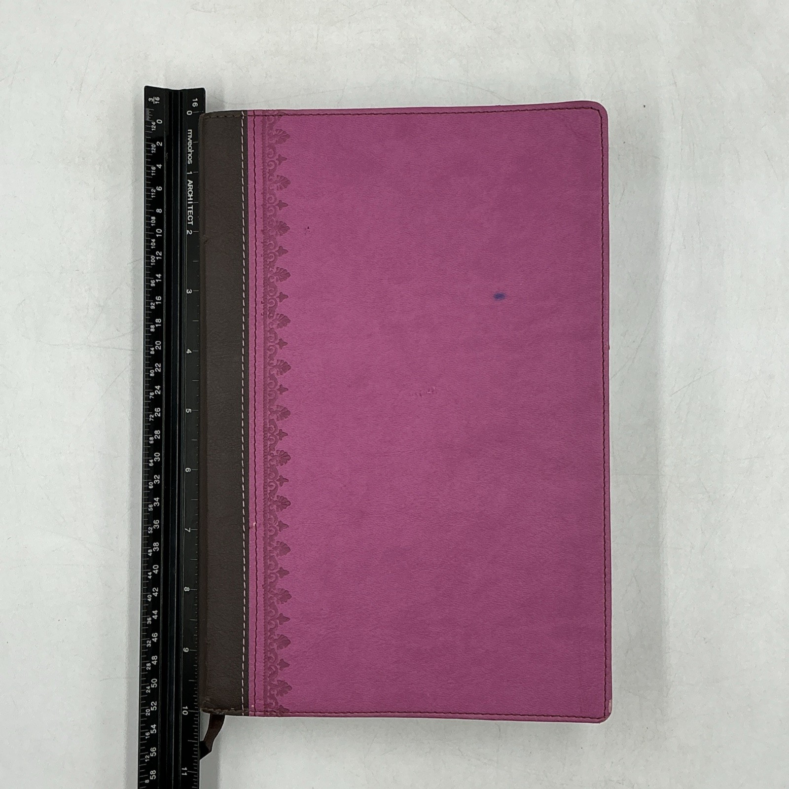 Zondervan NIV First Century Study Bible Dobson Italian Duo Tone Chocolate Orchid