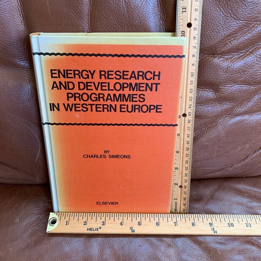 Energy research and development programmes Western Europe Charles Simeons BooK