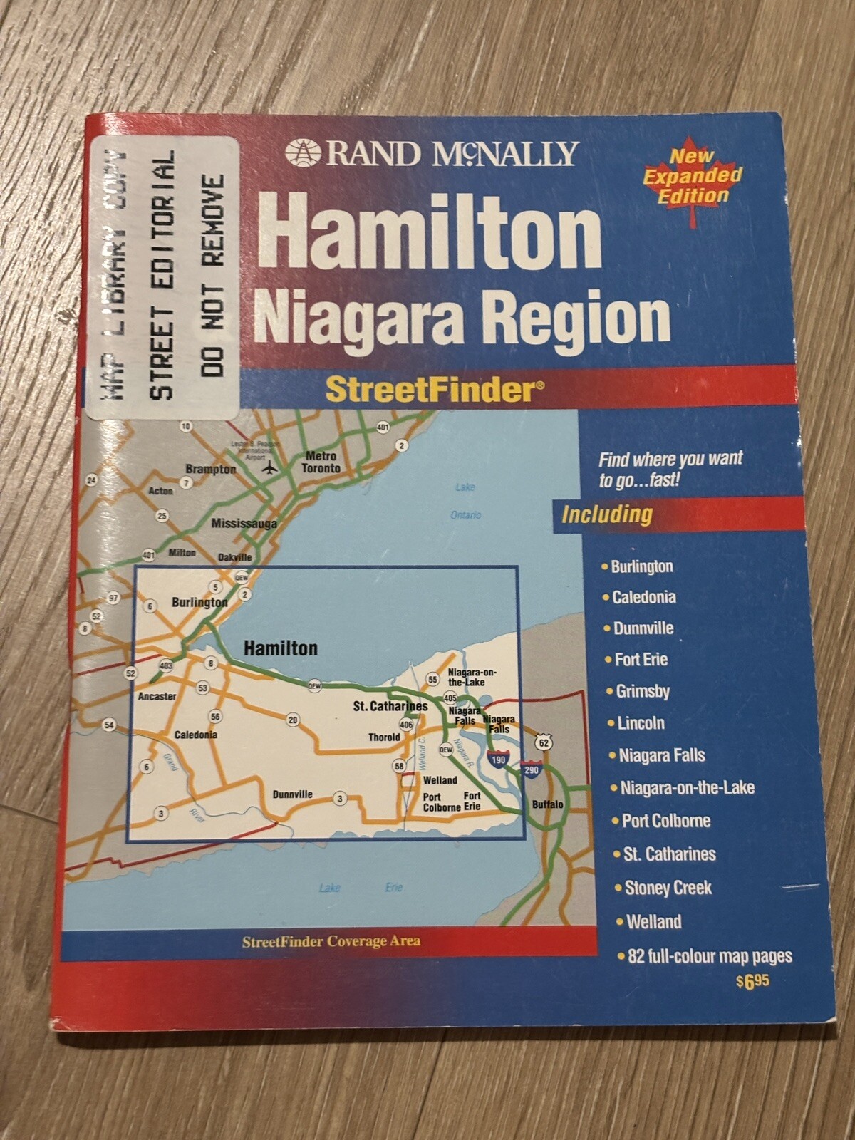 Rand McNally Hamilton Niagara Region Ontario street atlas guide Canada