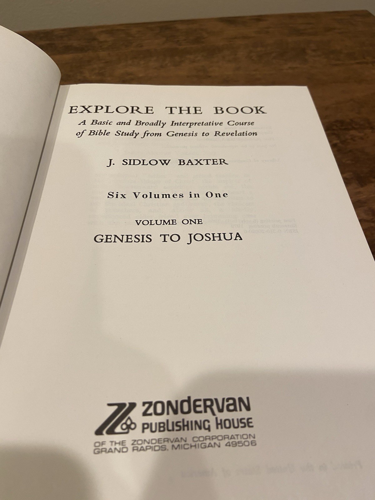 Explore the Book (In One Volume) by Baxter