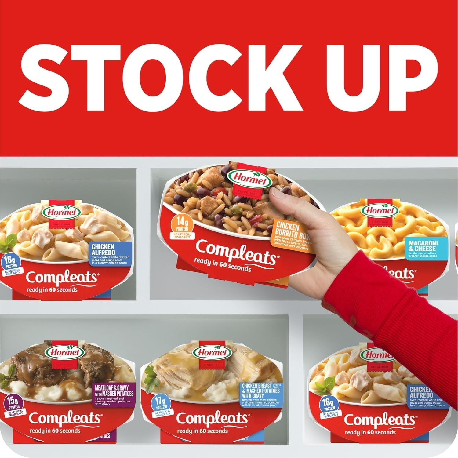 Hearty Microwave Roast Beef & Mashed Potatoes with Gravy – 9 oz. Trays, 6 Pack