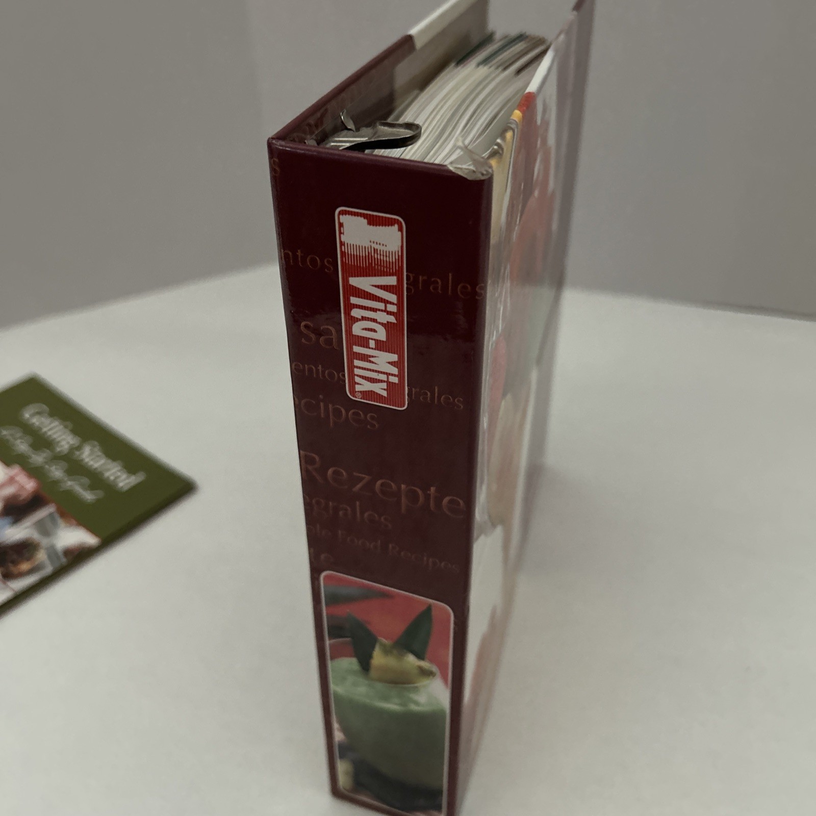 Vita-Mix Owner’s Manual + Cookbook Recipes Instructions Binder w Built-In Stand