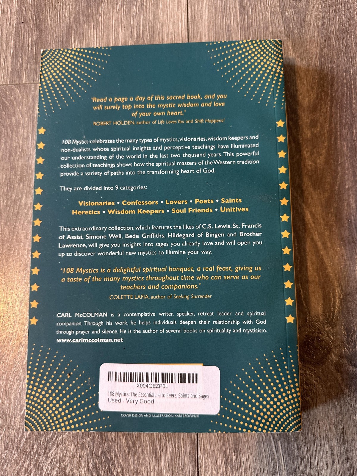 108 Mystics Carl McColman Hay House Green Trade PB Mysticism Spirituality Guide