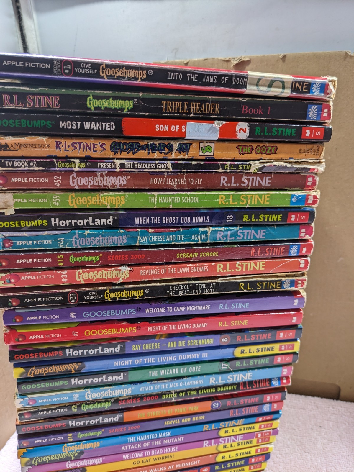 Lot Of (33) Various R.L. Stine Goosebumps Books