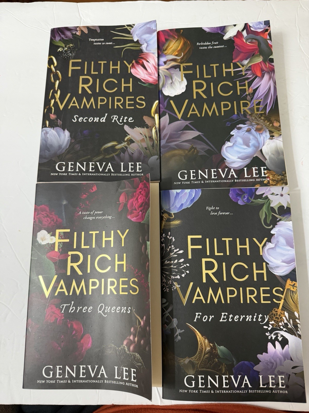 Filthy Rich Vampires 4 Book Collection Set by Geneva Lee Paperback Paranormal Ro