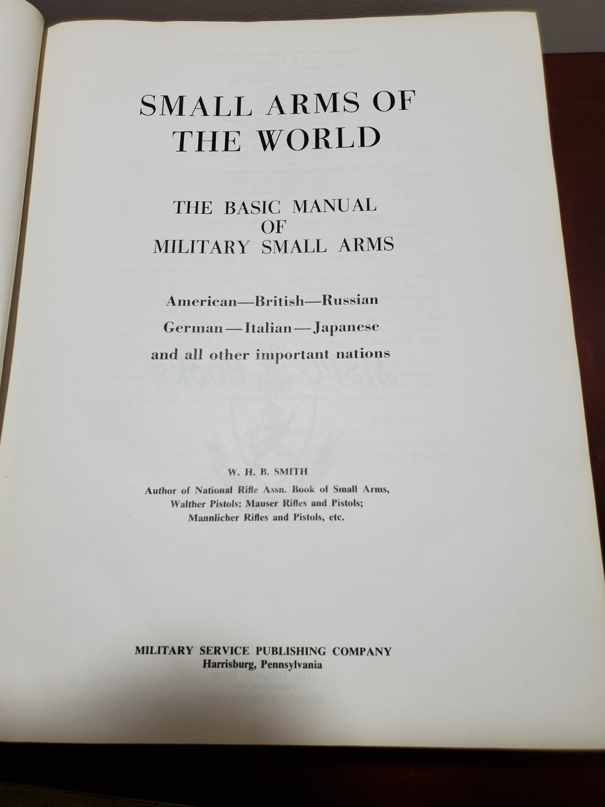 SMALL ARMS OF THE WORLD, MILITARY, REFERENCE BOOK, 768 PAGES!