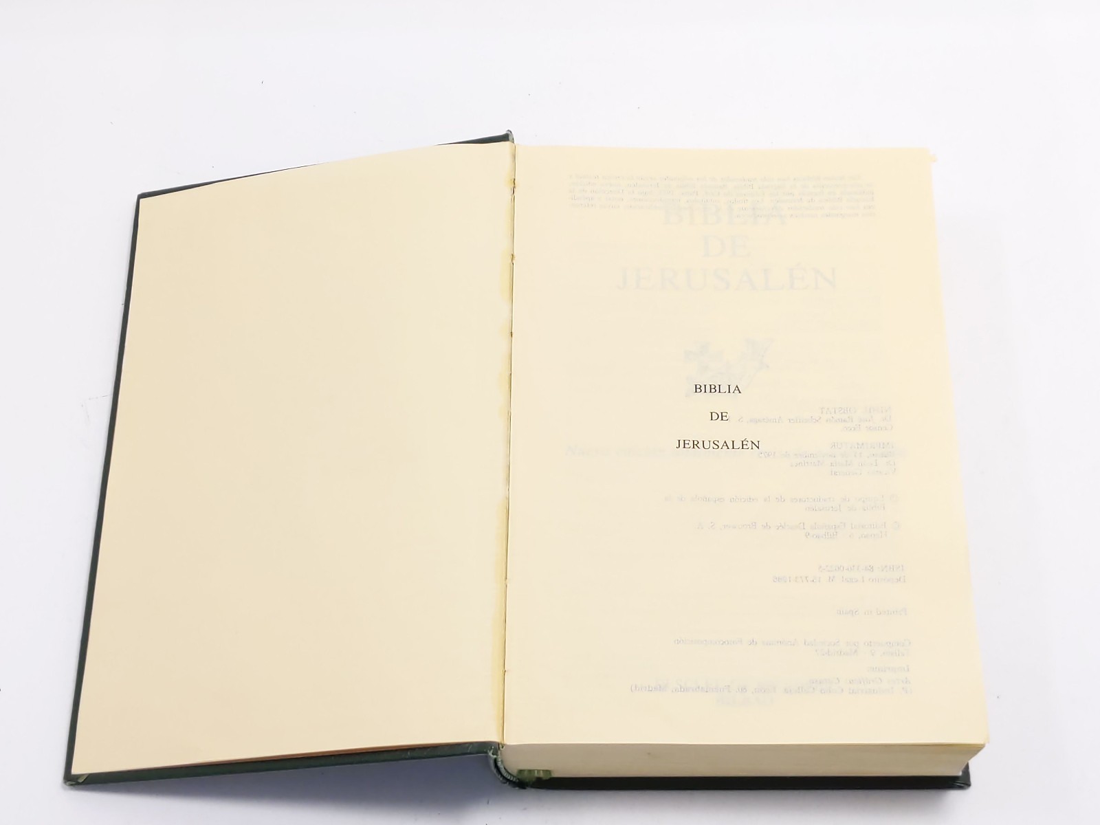Biblia De Jerusalen Nueva Edicion Desclee De Brouwer Bilbao 1975 Spanish