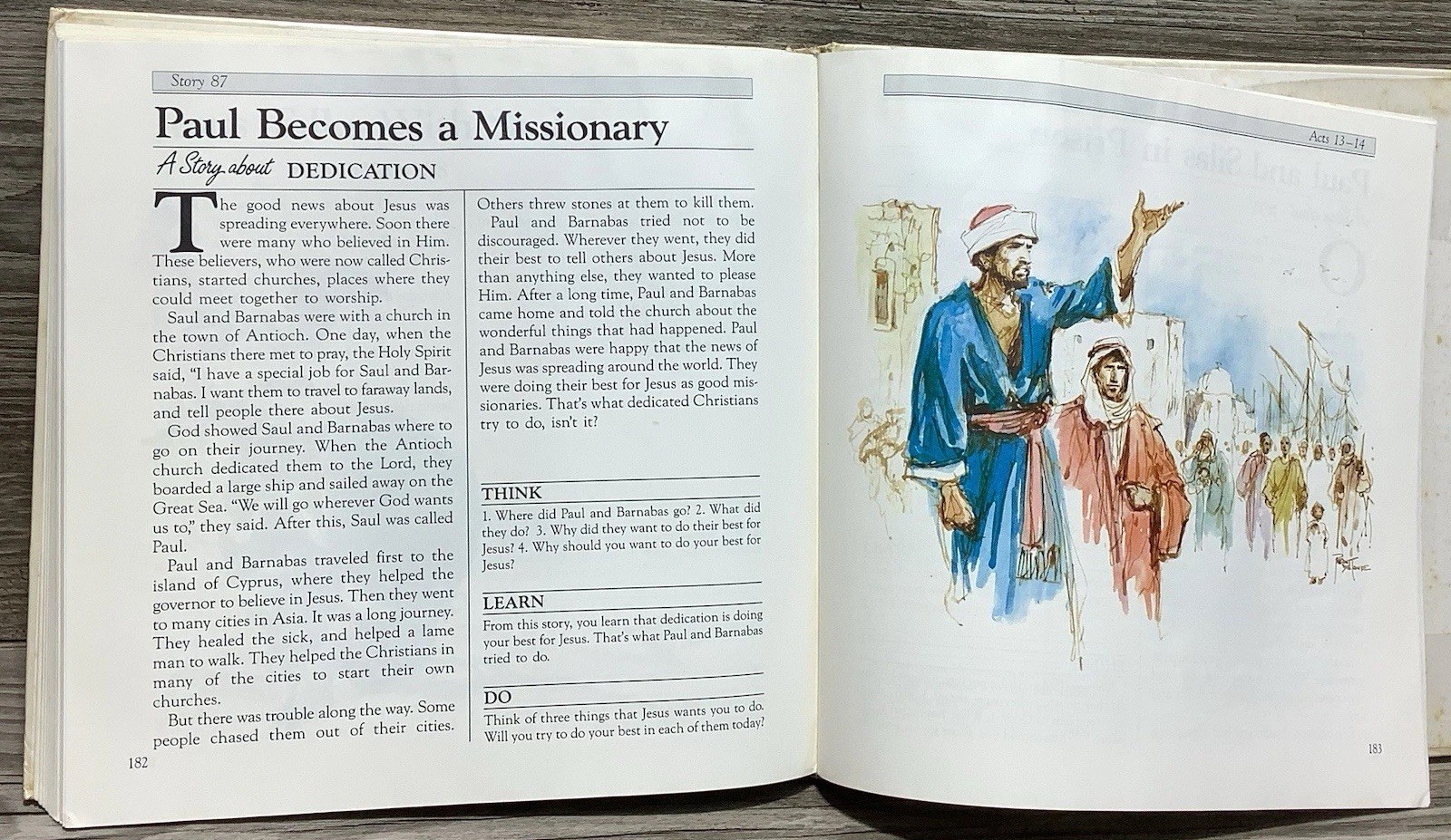 Bible Stories to Live By Book Illustrated V. Gilbert & Ronald A. Beers