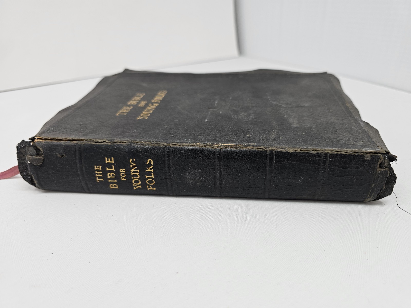 The Bible for Young Folks 1945 Illustrated Gold Gilt Page Edges Red Letter Ed.