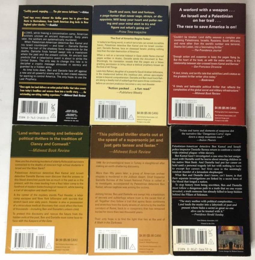 Lot of 6 BEN KAMAL SERIES BOOKS 2-7 by JON LAND – Paperback – Near Complete