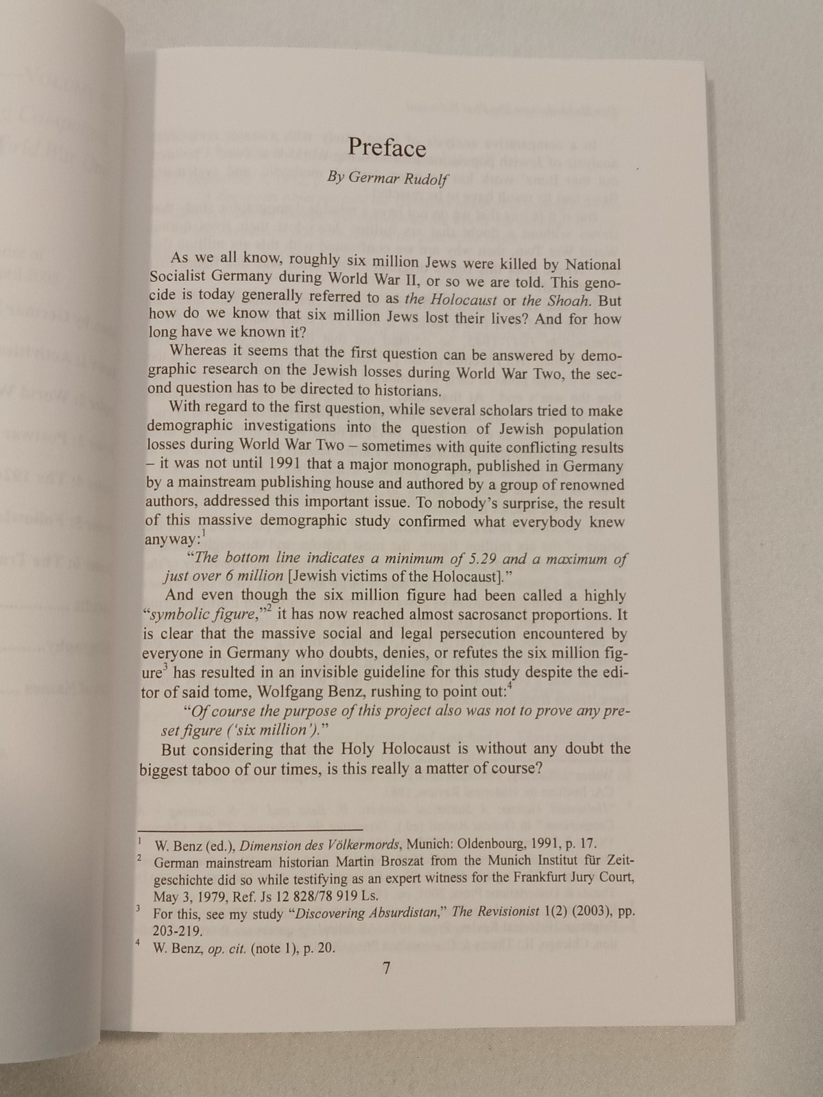 First Holocaust: Jewish Fund Raising Campaigns by Don Heddesheimer PB