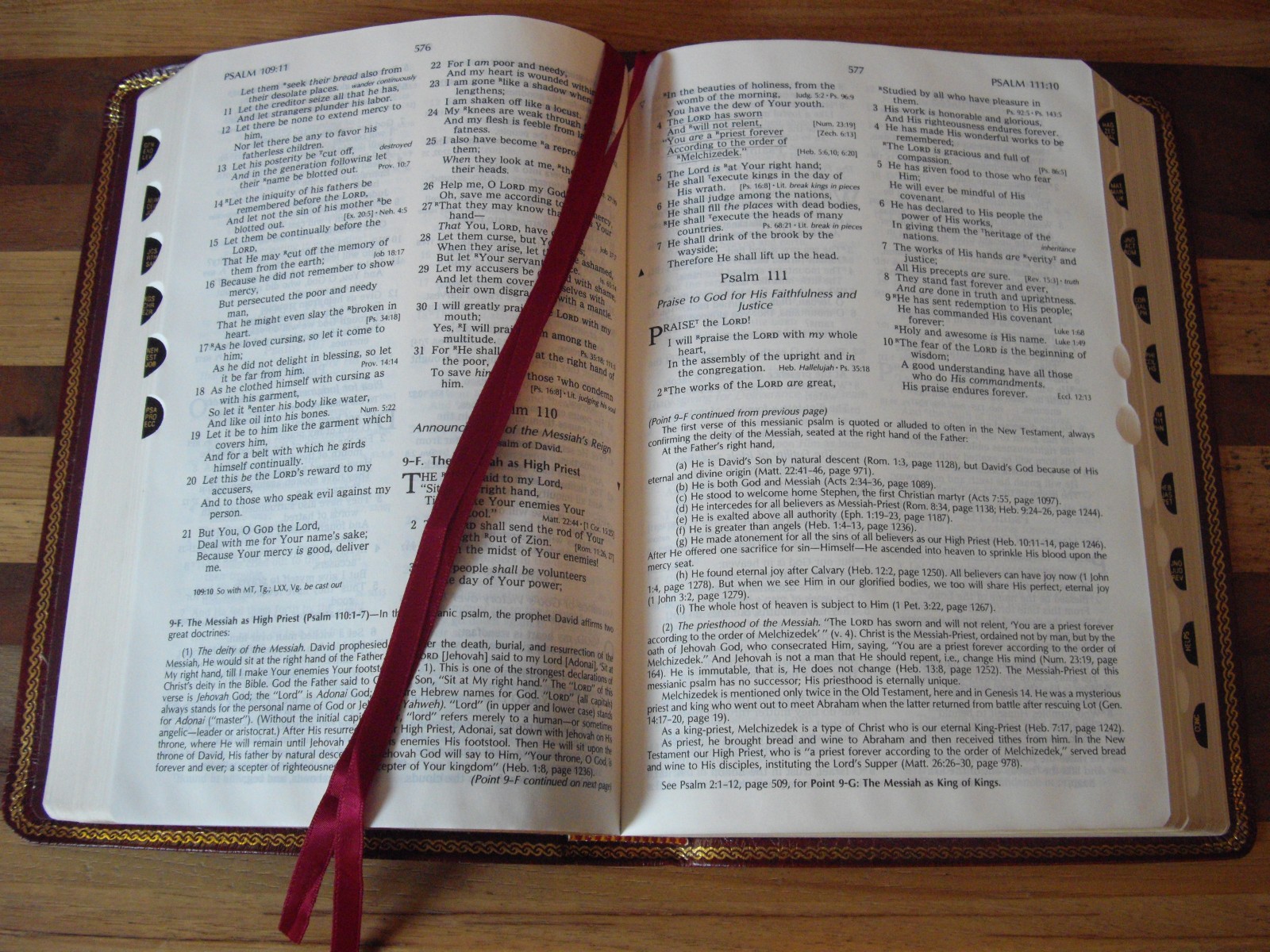 1985 Thomas Nelson Burgundy Genuine Leather NKJV Christian Life Bible Tag: Study