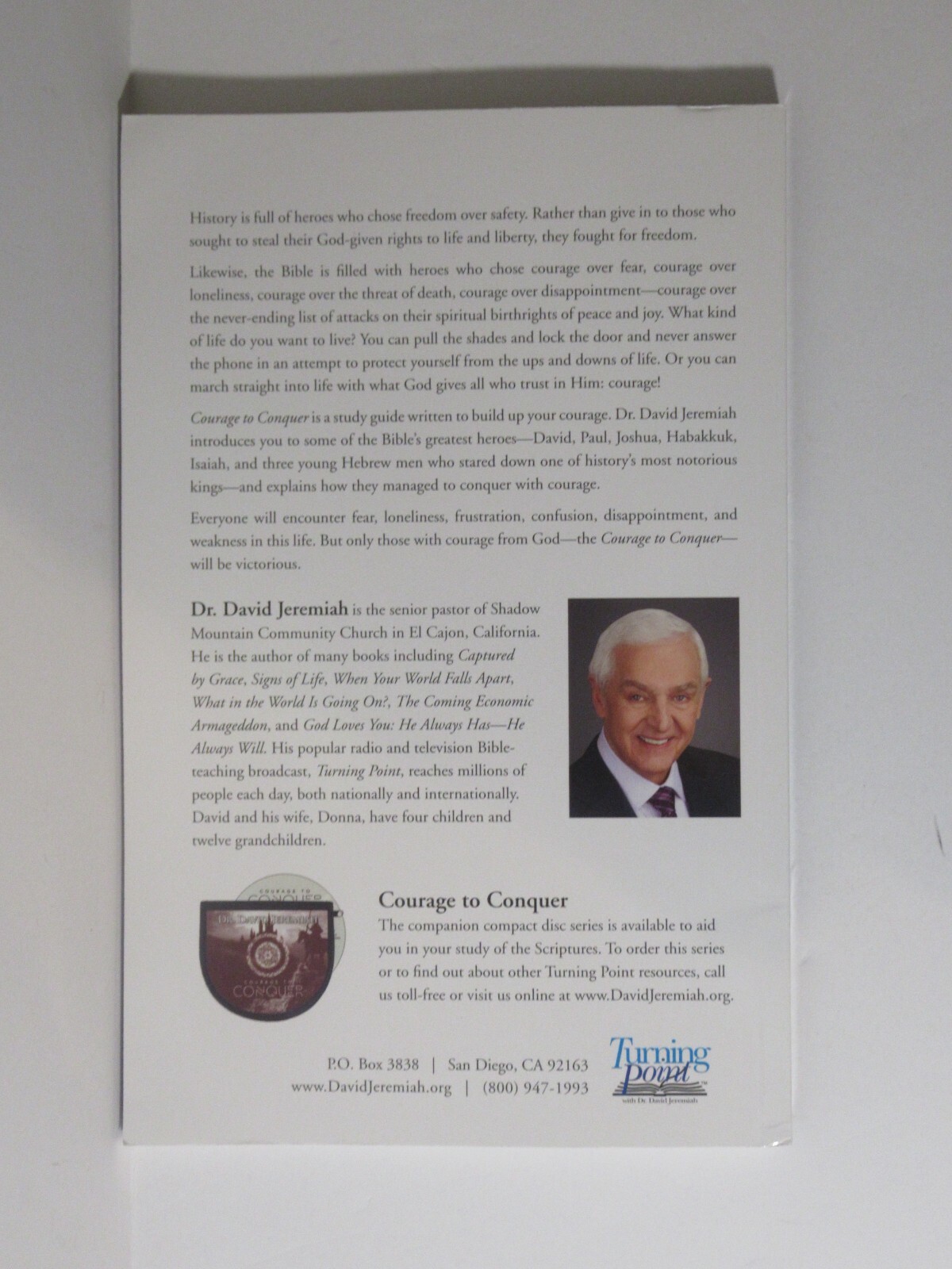 David Jeremiah – Courage To Conquer – Study Guide – Paperback