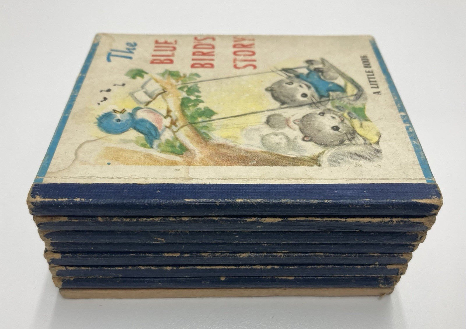 Vintage 1940s Miniature 4″ Children’s Book Lot A Little Book & Lollipop Book (8)