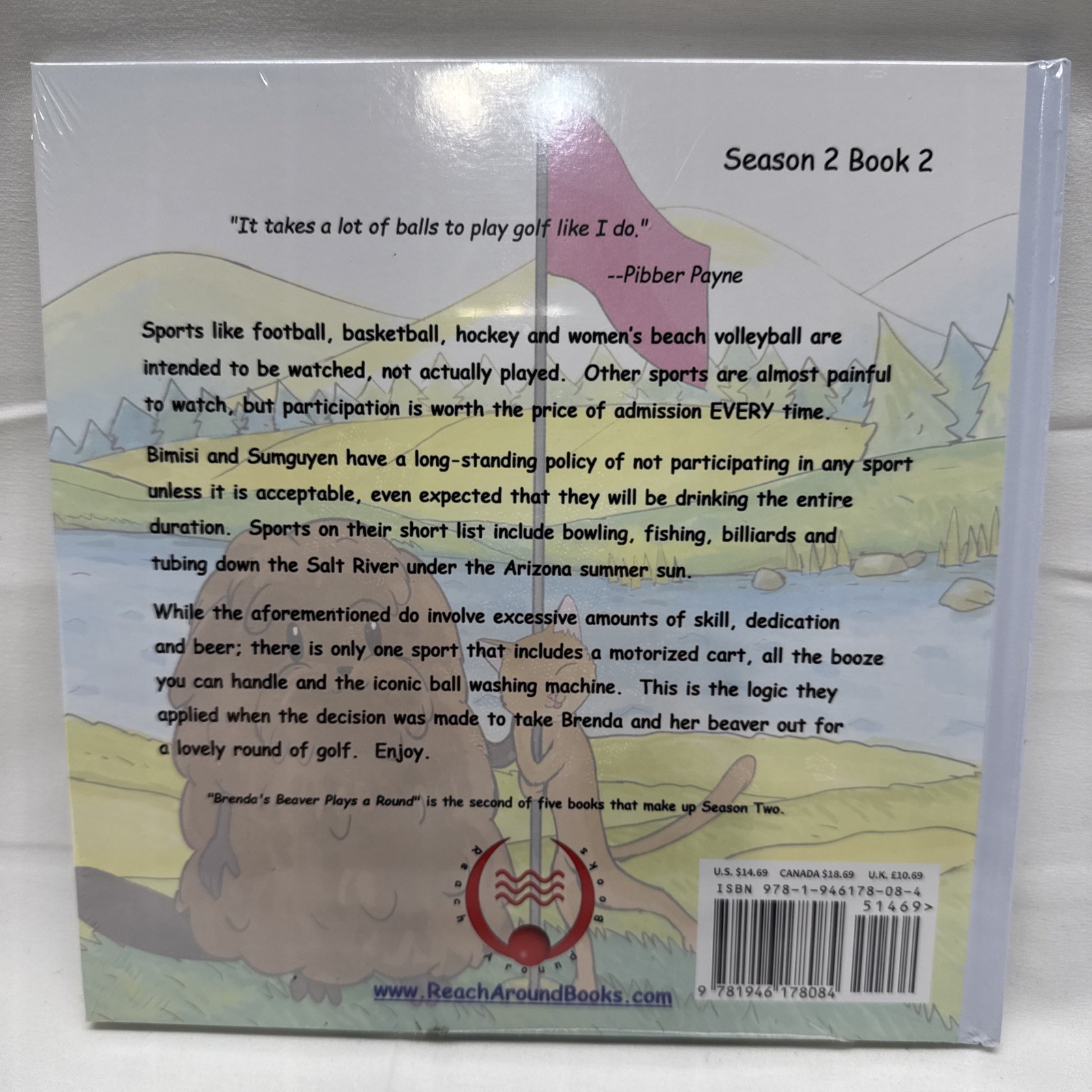 NEW Brenda’s Beaver Plays a Round Hard Cover Season 2 Book 2 Adult Humor Book
