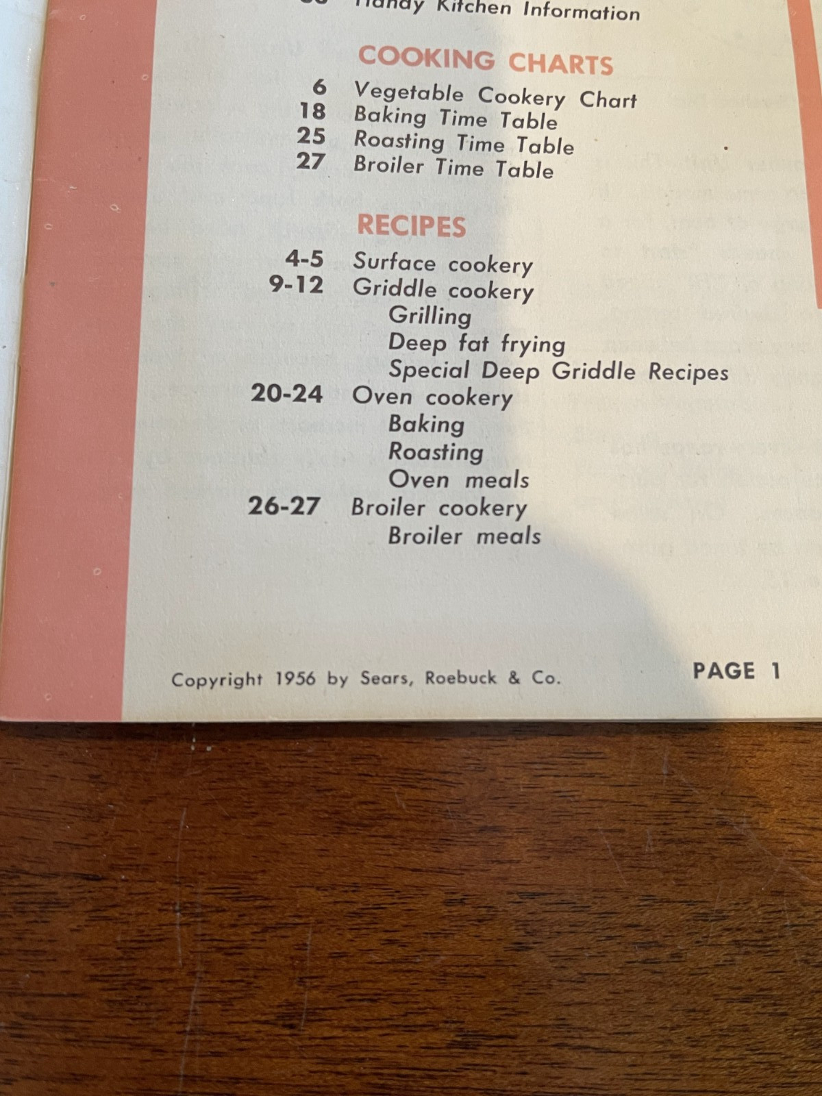 VINTAGE Electric Cooking With Your KENMORE recipes and Instructions 1956