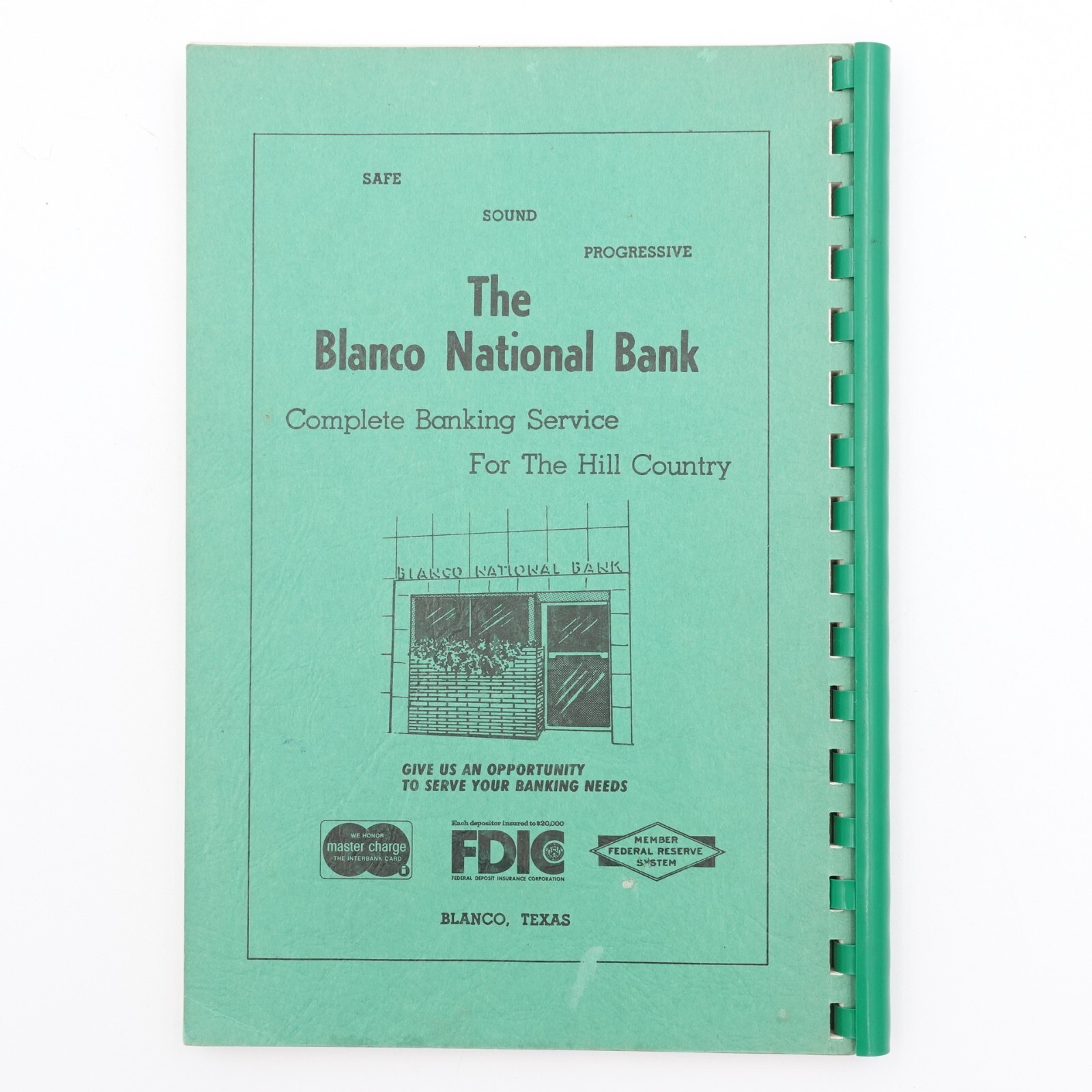 Blanco Country Cook Book Texas 1971 Edition 112 pages GBC Paperback