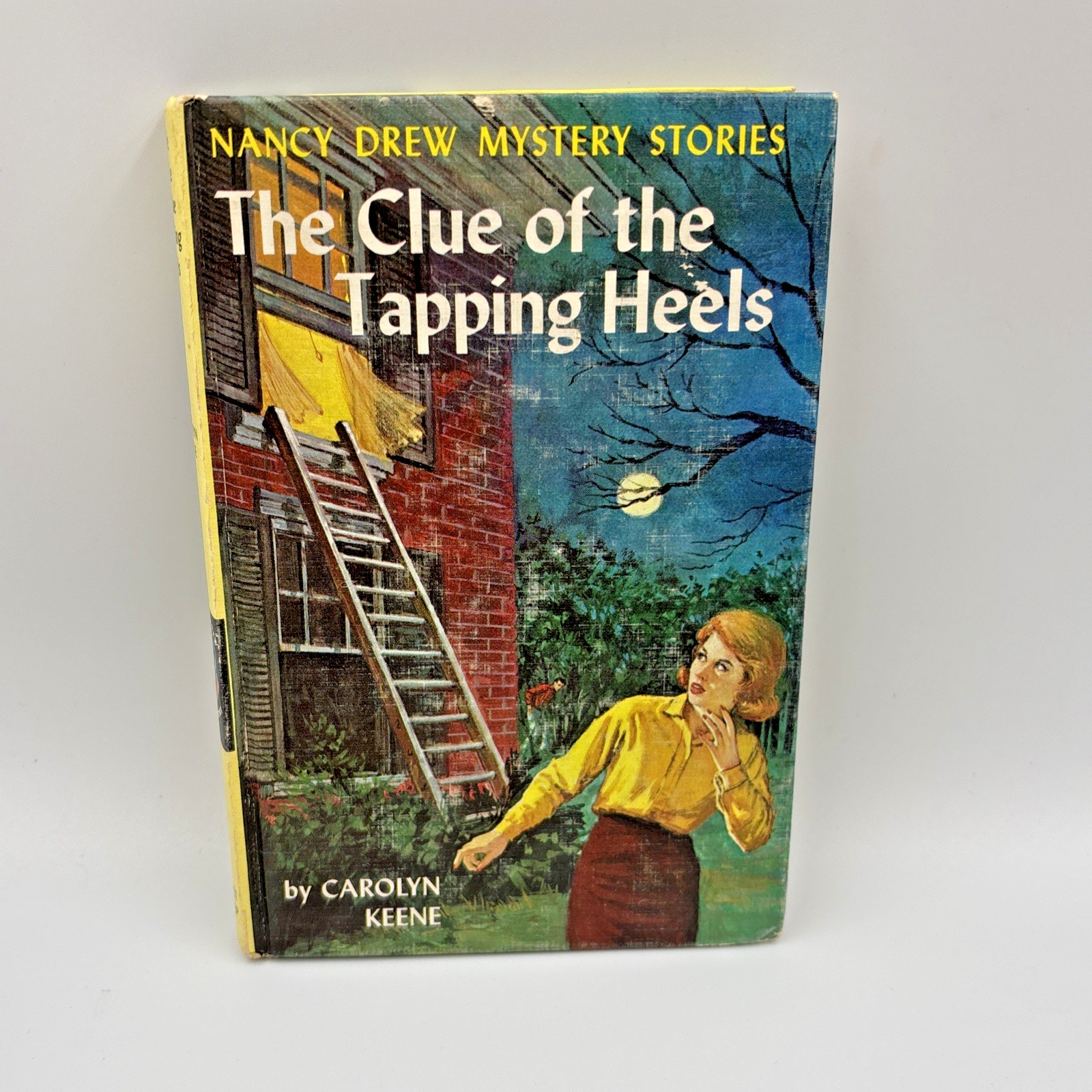 9 Vintage 1930s -50s Nancy Drew Books Covers Blue Yellow Carolyn Keene
