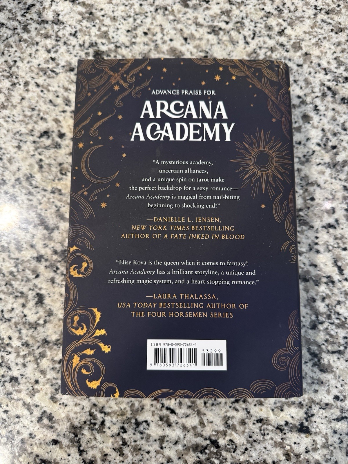 Arcana Academy Book 1 Hardcover Novel by Elise Kova (2025) Dust Jacket