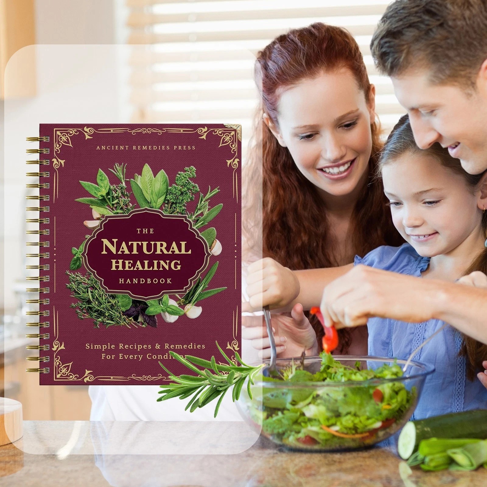 The Natural Handbook Bound For Herbal Remedies And Natural Recipes By Ancient TL