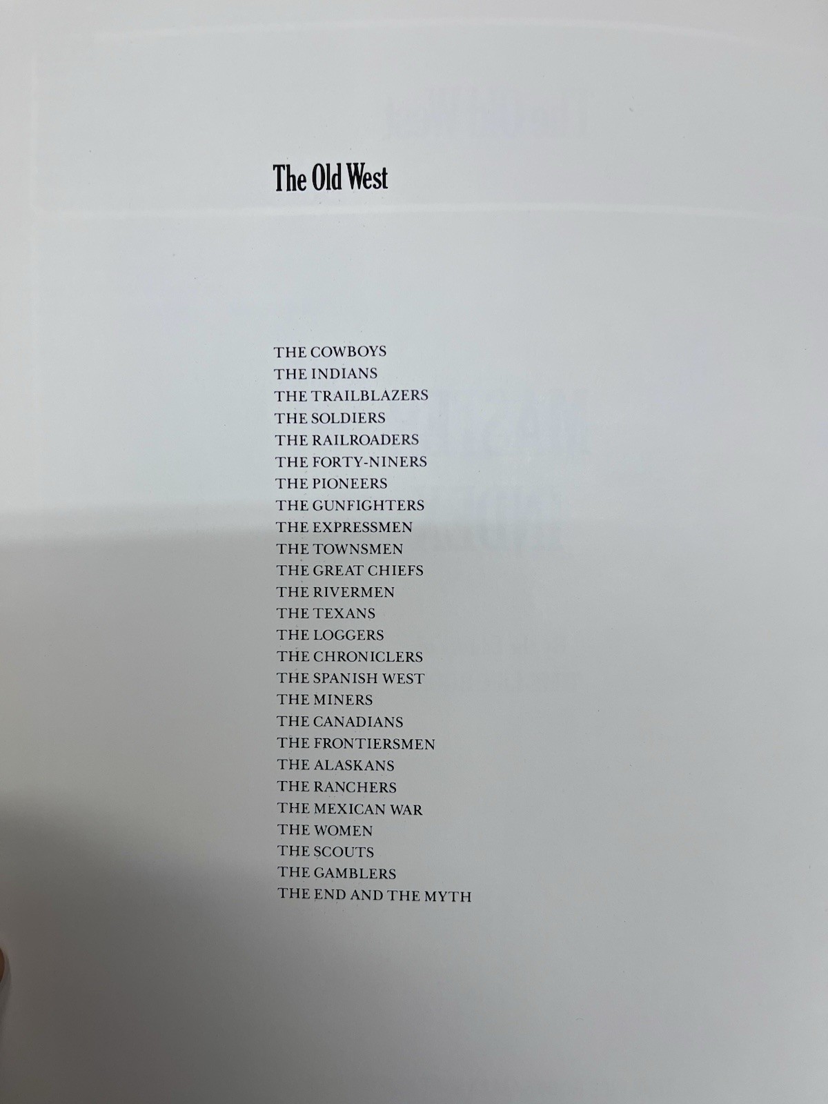 Time-Life Books – The Old West Series MASTER INDEX Booklet (1980)