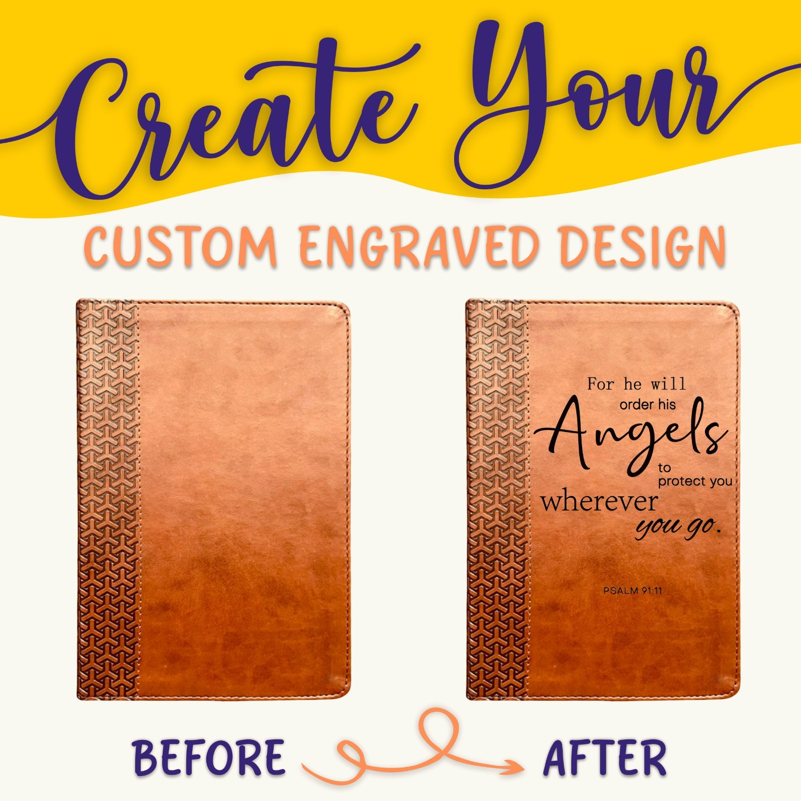 Personalized KJV Bible: Create Your Own Custom Engraved Design with a Designer