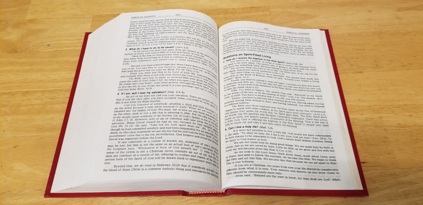 KJV- Spirit-Filled Life Bible, 1995 Hardcover, Red Letter Edition, Nelson 1352