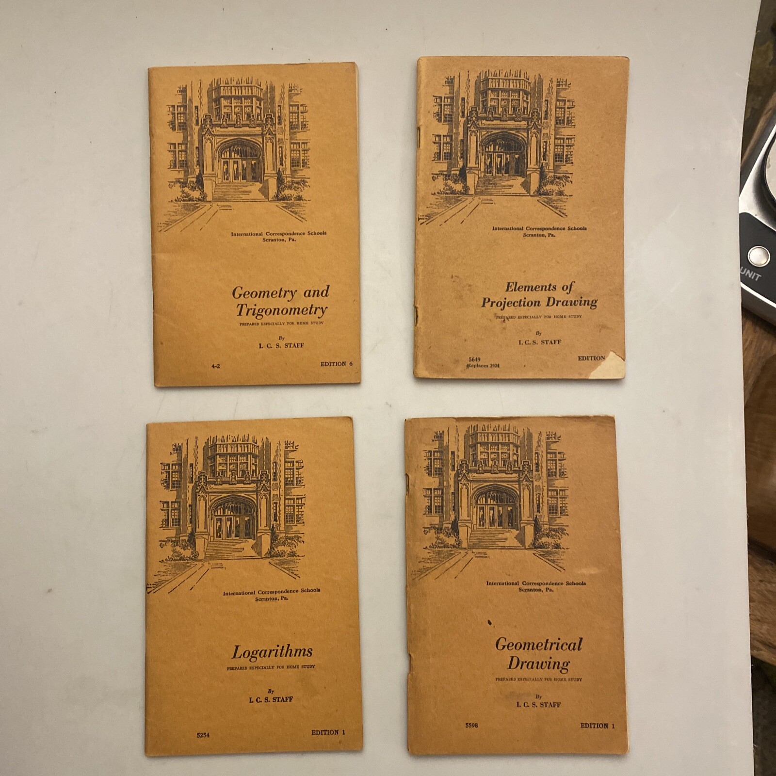4 Geometric Drawing book by ICS Staff , 1944 Edition