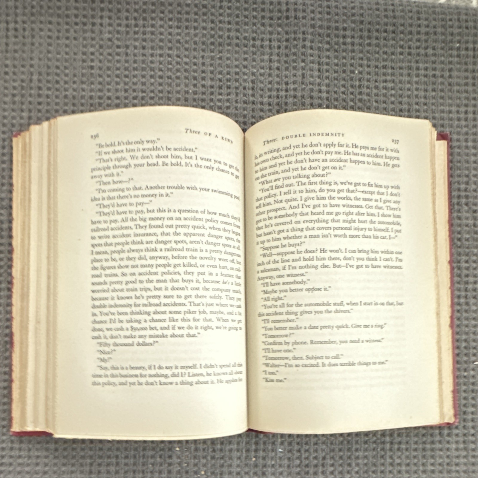 Three of a Kind by James M. Cain HC, Alfred A. Knopf, 1945, Leather Bound