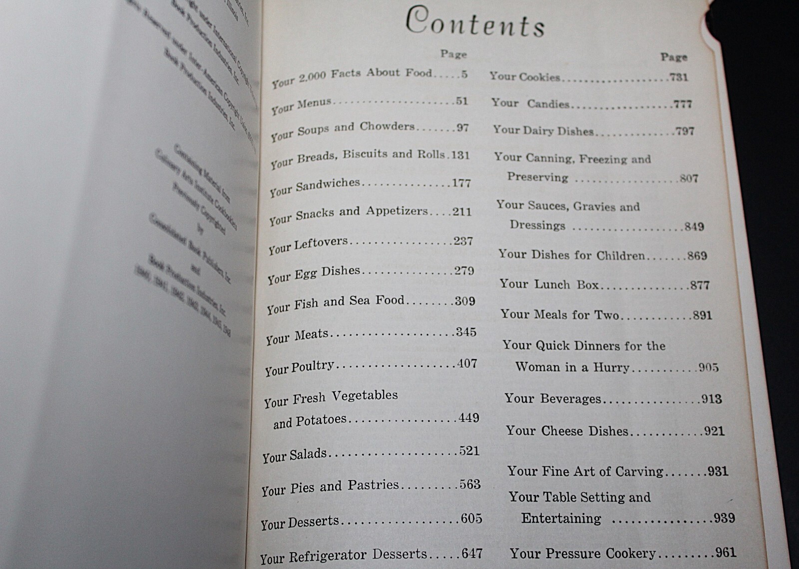 The Culinary Arts Institute Encyclopedic of Cookbook 1958 AMSCO Antique