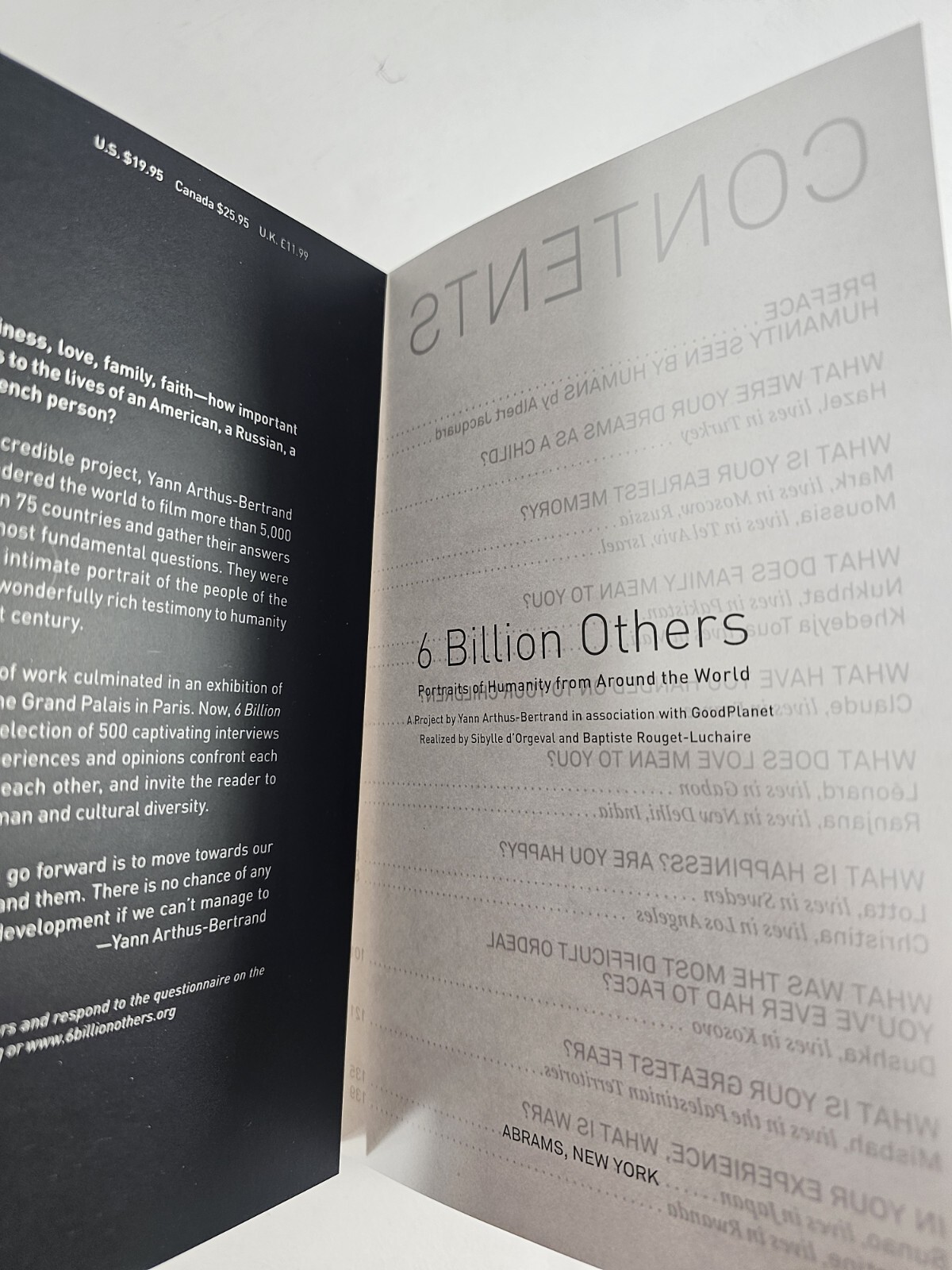 Yann Arthus-Bertrand : 6 Billion Others: Portraits of Humanity From Around The W