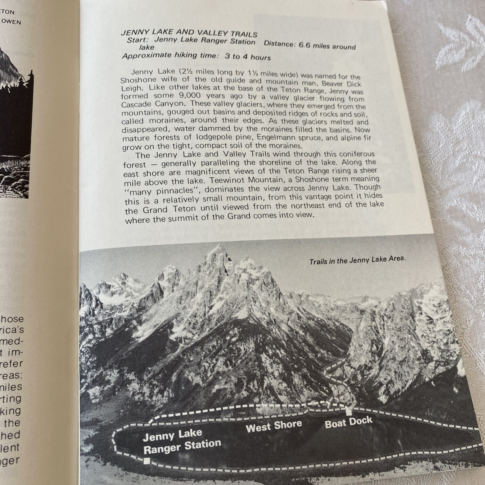 “Teton Trails”- Pamphlet (56 Pages) by Brian Harry with Illustrations 1982 PB