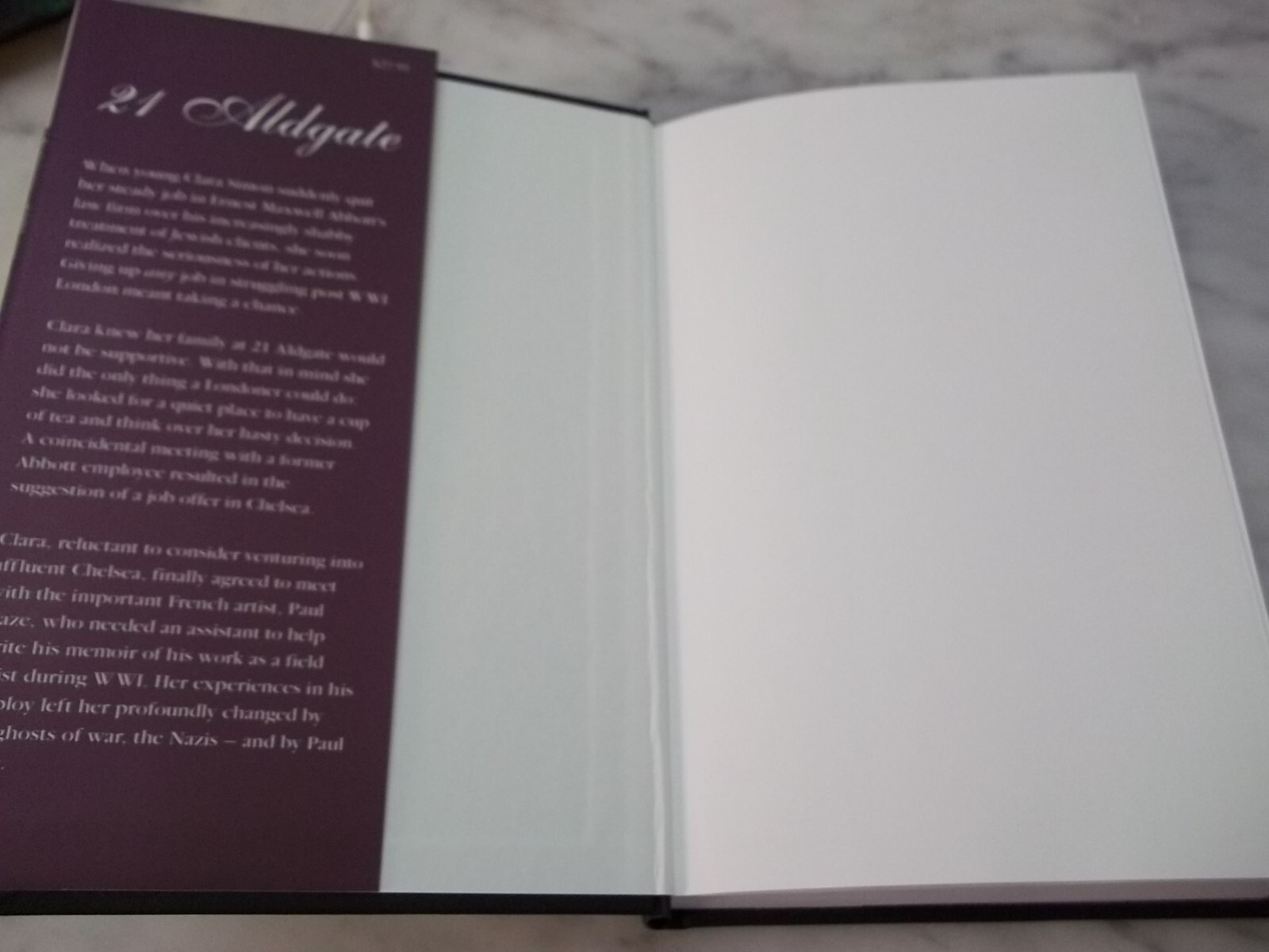 21 ALDGATE By Patricia Friedberg HCDJ 1st Ed. SIGNED! FREE SHIPPING!