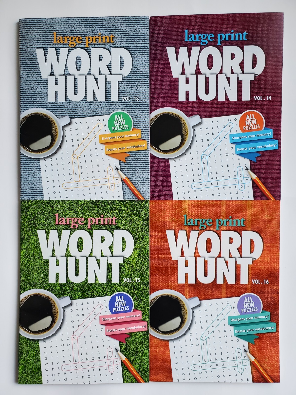 Large Print Word Hunt Puzzle Books Papp Search,Find,Game,Hobby Pick up to 20Vols
