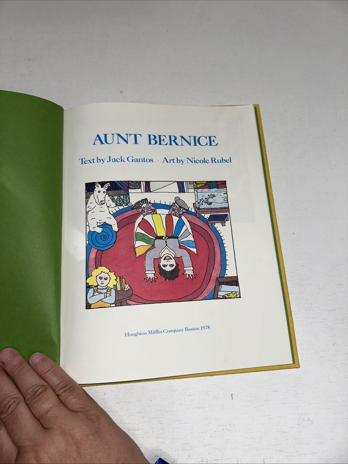 Aunt Bernice by Jack Gantos (1978, Hardcover) 1st Edition 1st Print Hardback