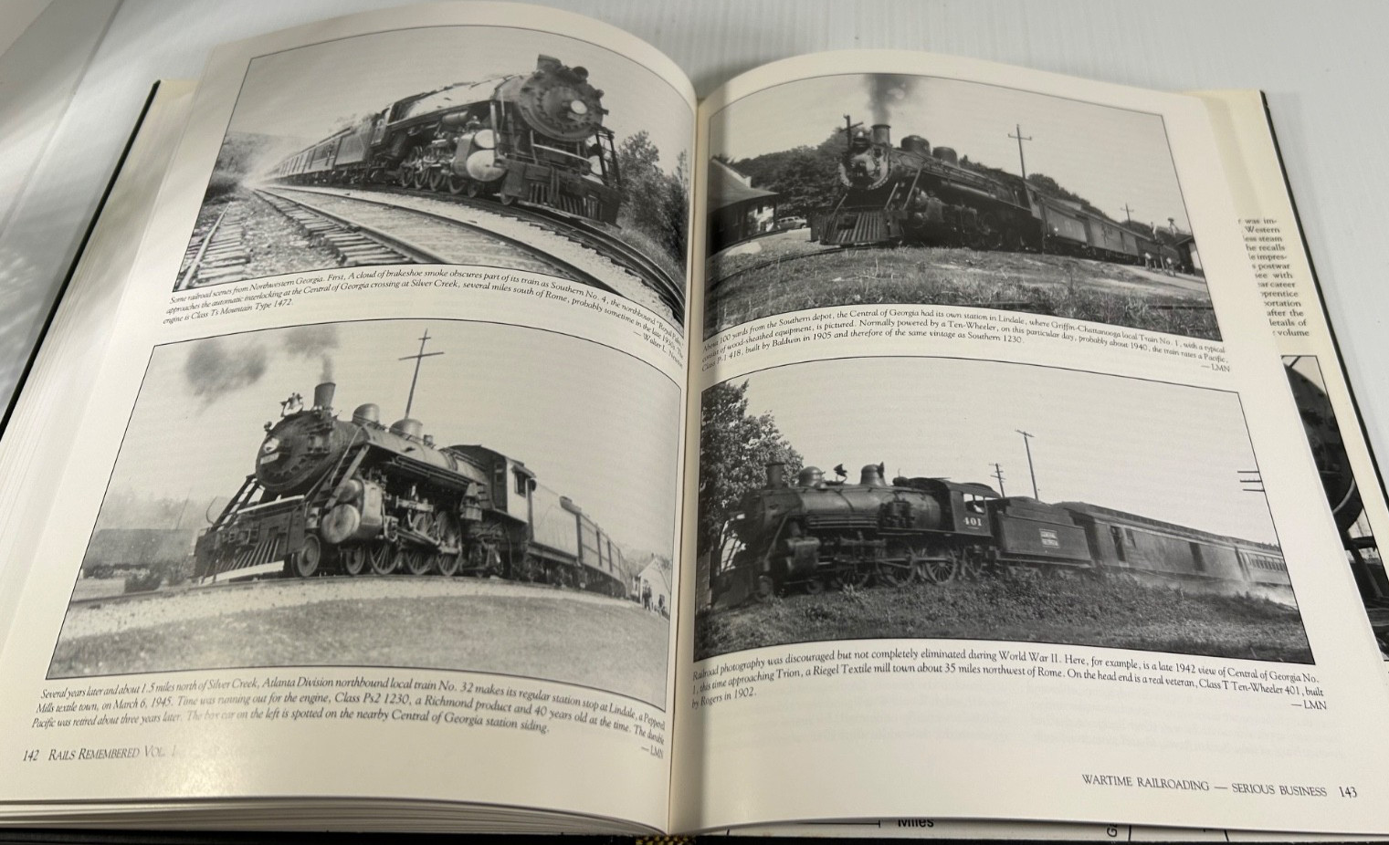 Rails Remembered Volume 1 – Louis M Newton 1992 W / Dust Jacket SIGNED