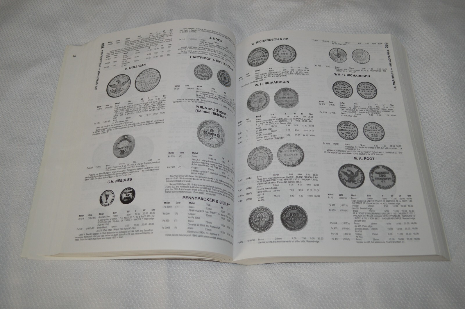 STANDARD CATALOG OF UNITED STATES TOKENS 1700-1900 ~ 1ST EDITION ~ RULAU ~ B3