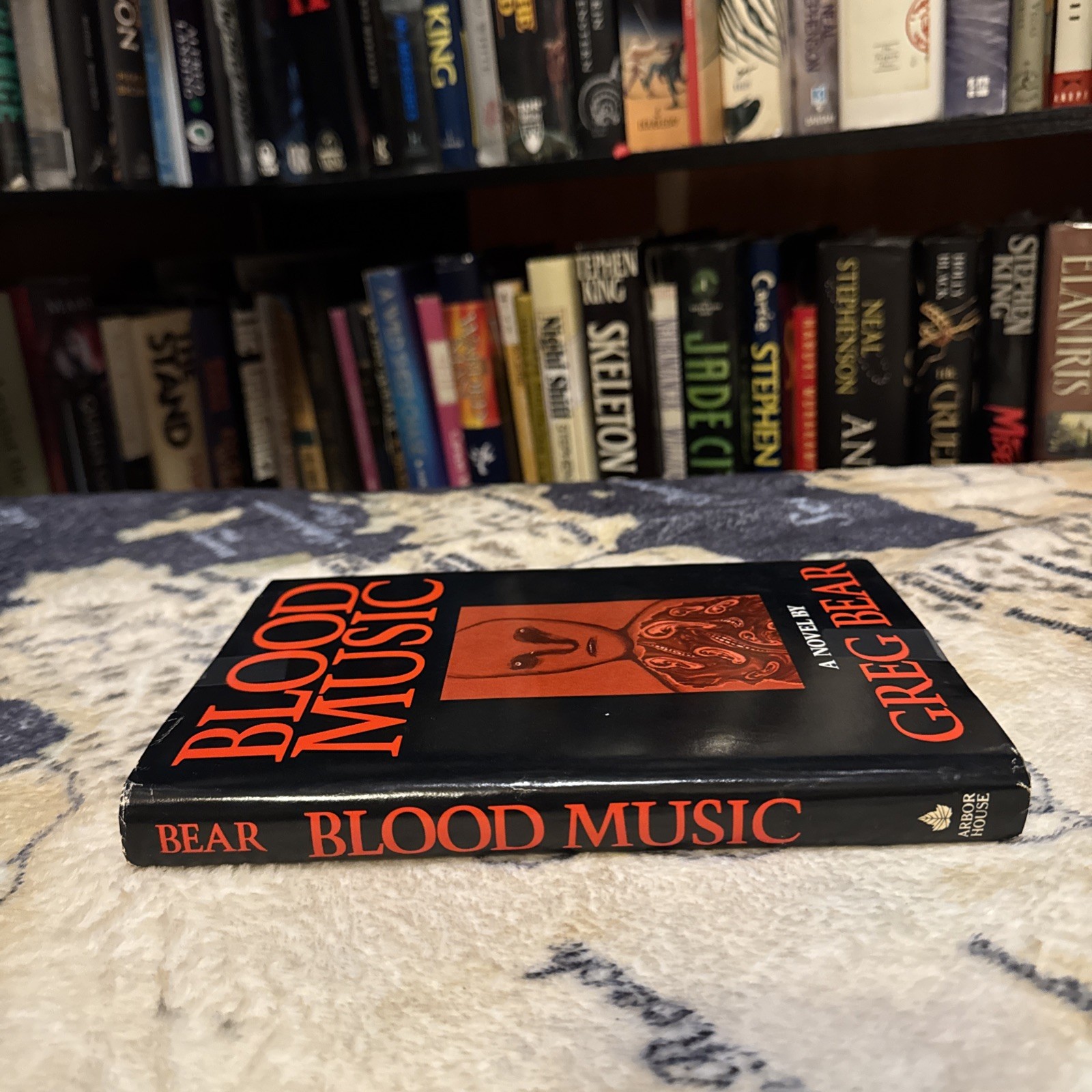Blood Music – Greg Bear (1985 Hardcover) Book Club Edition BCE, G, Sci-fi Horror