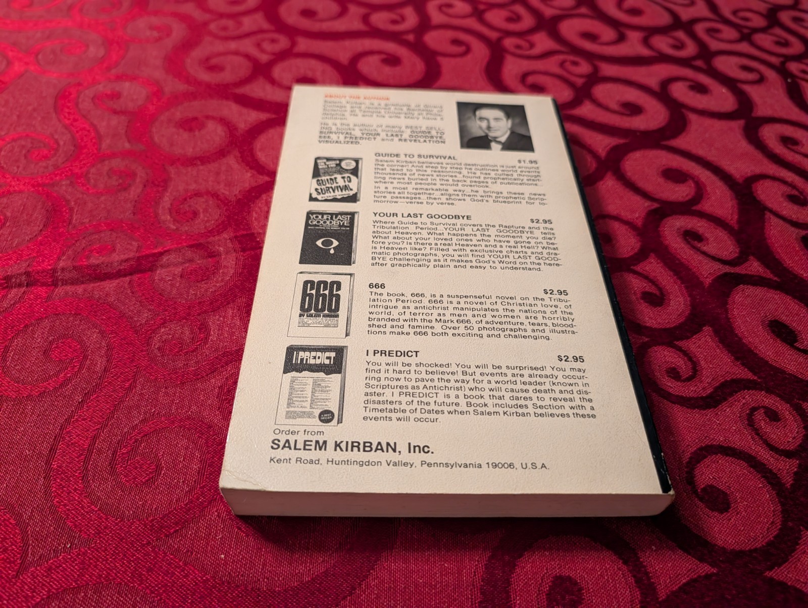 Your Last Goodbye – Salem Kirban (1969) Paperback Christian Prophecy Book